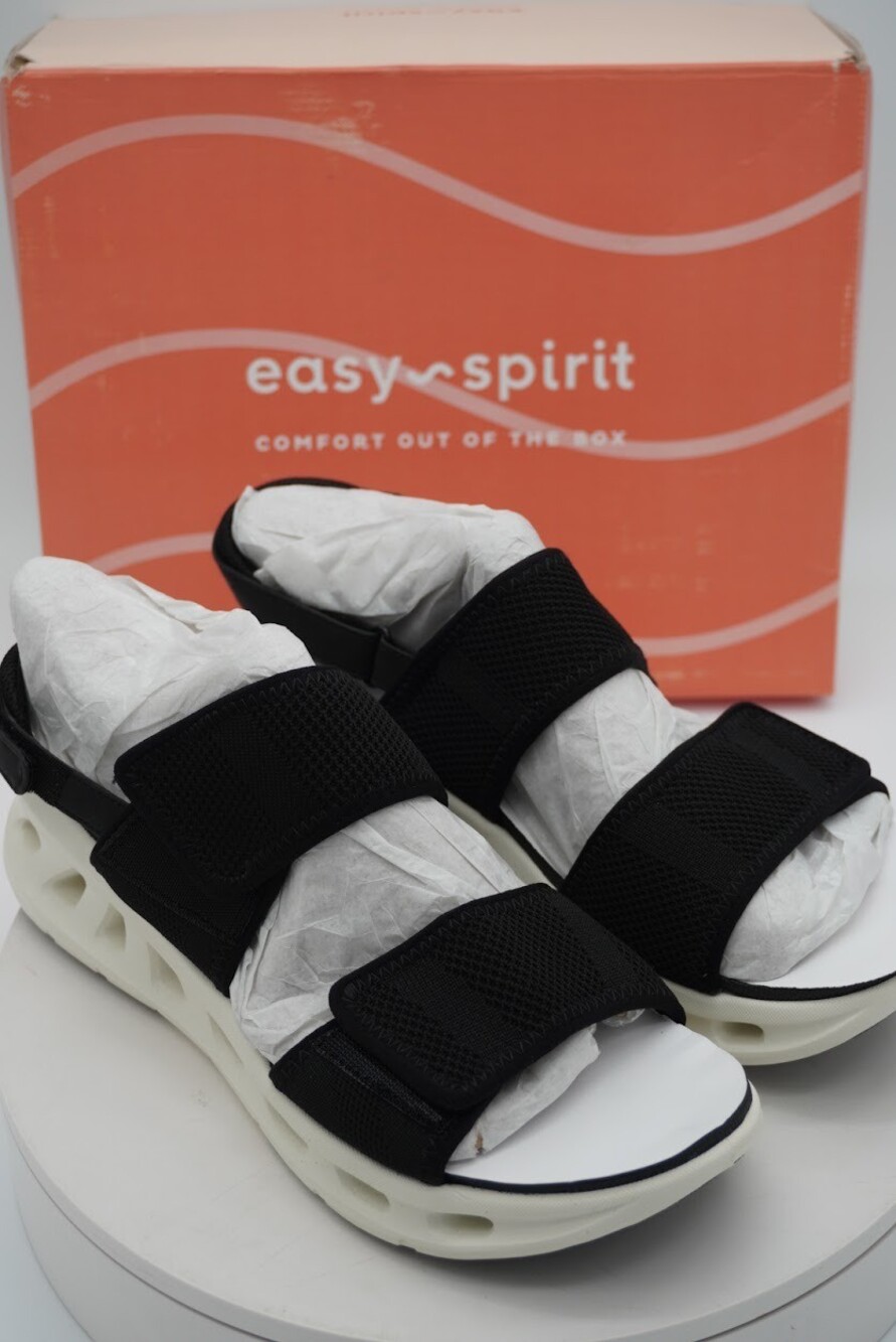 Easy Spirit Cordelia2 Black Sport Sandals Women’s Size 11 M Comfort Walking